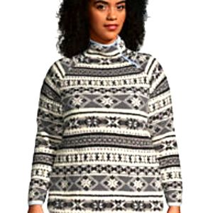 Lands' End Sherpa fleece sweatshirt PL